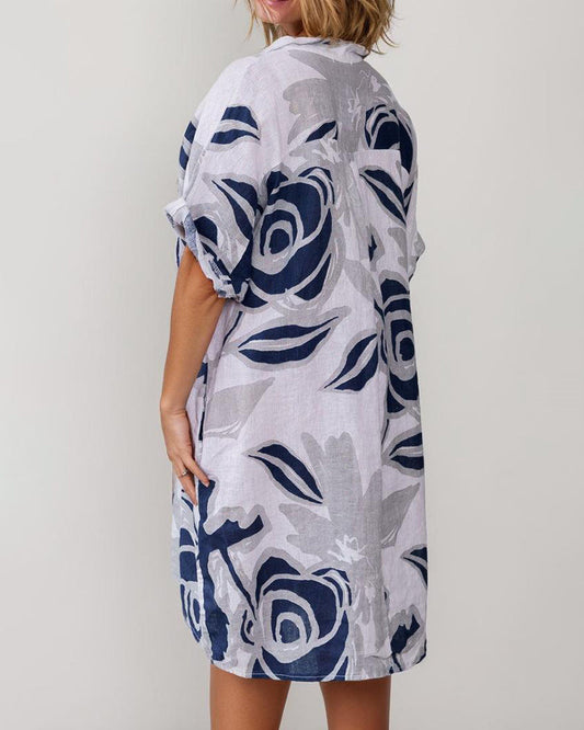 LP | Mini abito casual in cotone e lino