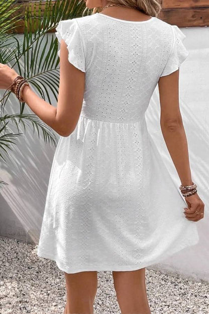 LP | Mini abito casual in maglia jacquard con scollo a cuore