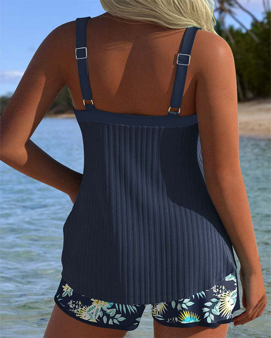 LP | Tankini Pantaloncini da bagno a due pezzi a righe