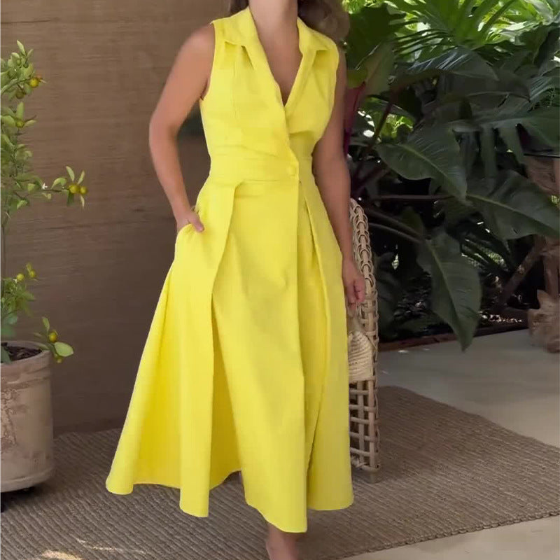 LP | Abito midi con scollo a V