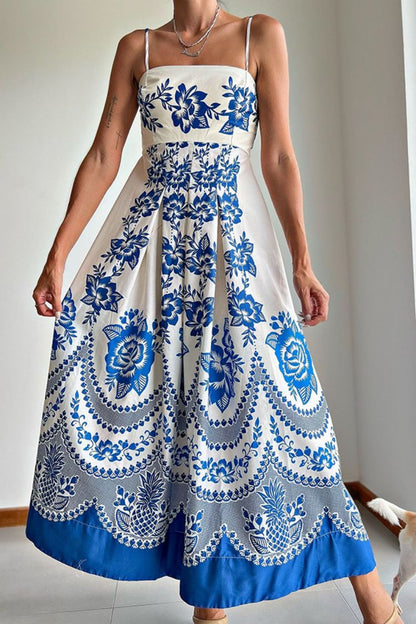 LP | Abito midi in ceramica blu