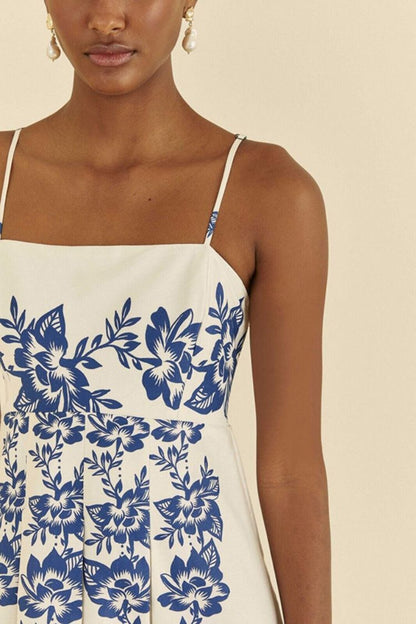 LP | Abito midi in ceramica blu