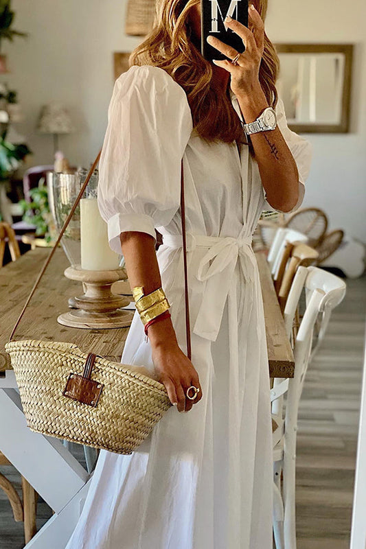 LP | Abito midi con camicia da taschino vintage