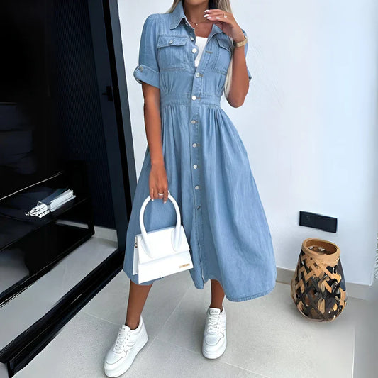 LP | Abito midi in denim
