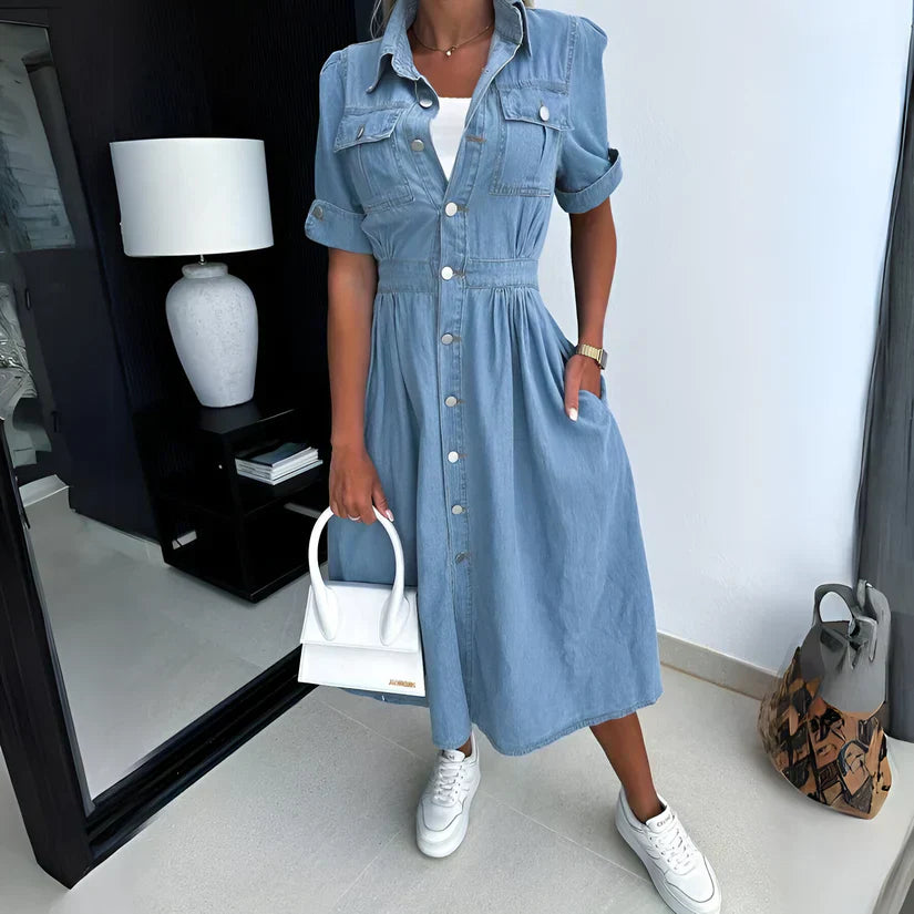 LP | Abito midi in denim