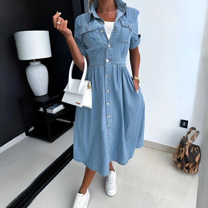LP | Abito midi in denim