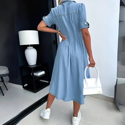 LP | Abito midi in denim