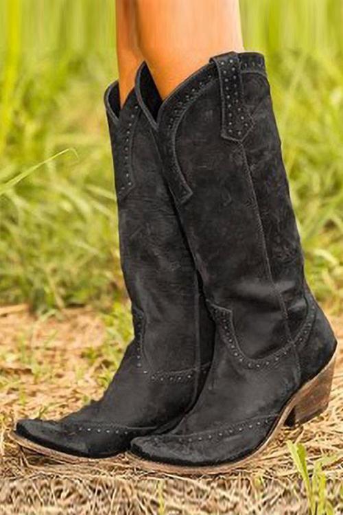 LP | Stivali da cowboy western rustici