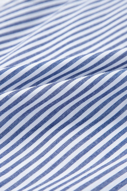 LP | Stripe Miniabito senza maniche, con ric ric incavo, in cui è possibile vedere la parte superiore del corpo.