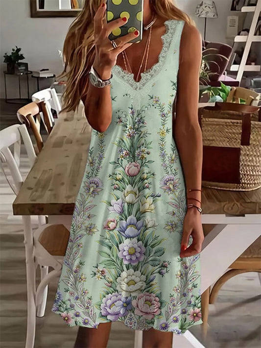 LP | Vestito Midi Prom floreale per le vacanze