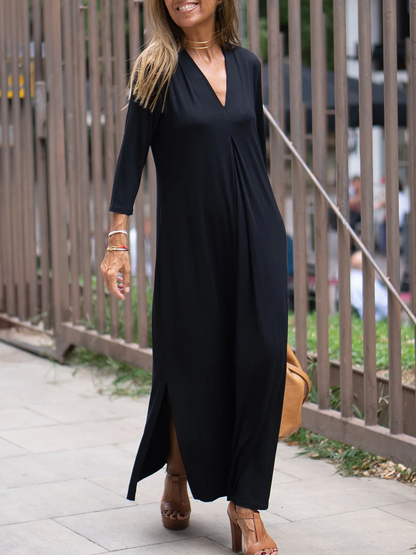 LP | Abito casual semplice e comodo con scollo a V