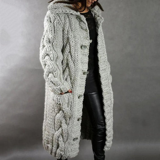 LP | Accogliente cappotto da donna in maglia