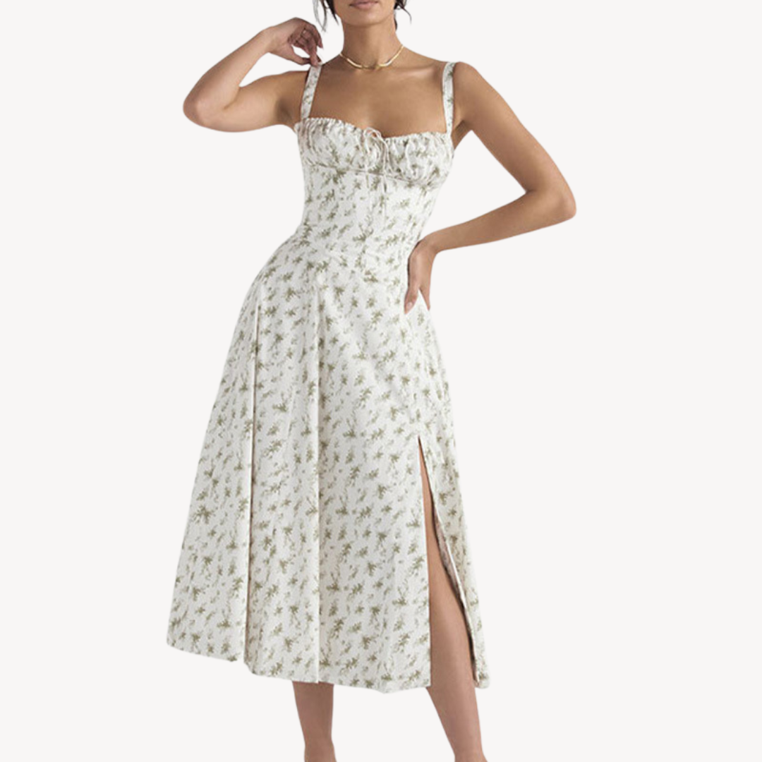 LP | Vestito midi floreale senza maniche da donna