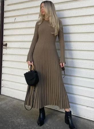 LP | Abito lungo in maglia da donna