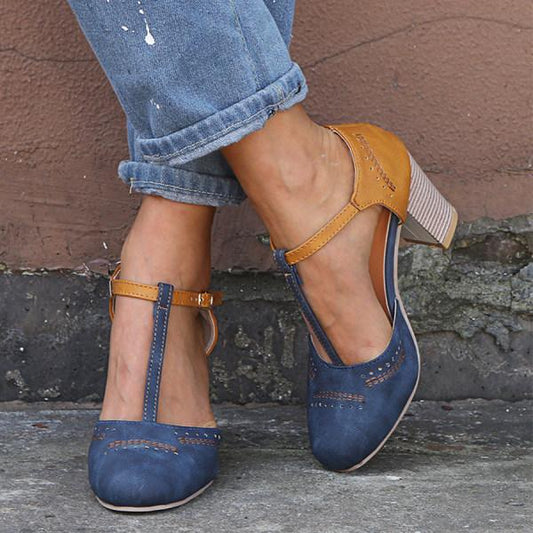 LP | Tacchi vintage con cinturino a T