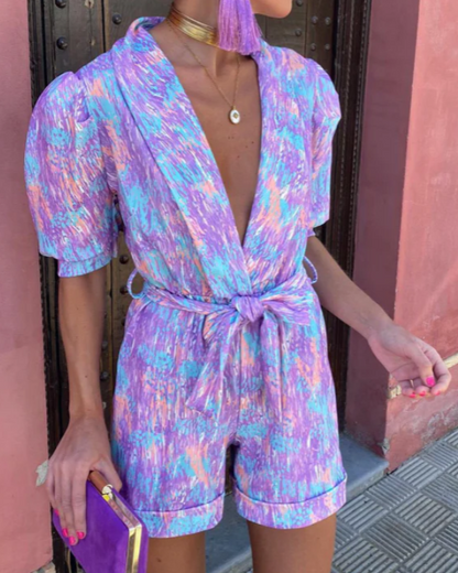LP | Tuta elegante con scollo a V per donna