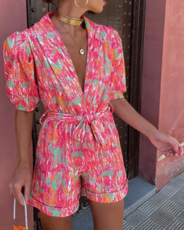 LP | Tuta elegante con scollo a V per donna