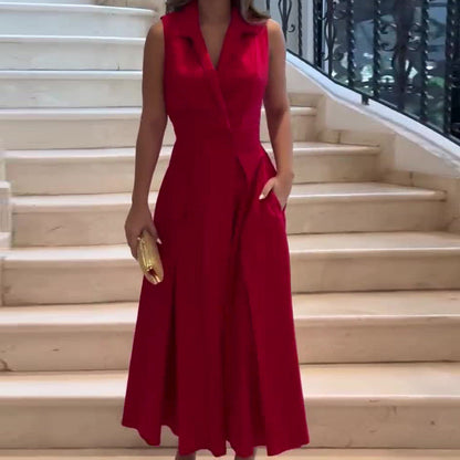 LP | Abito midi con scollo a V