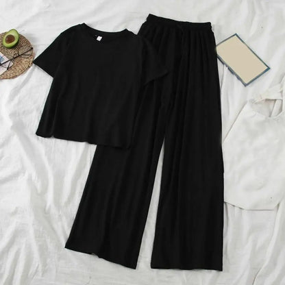 LP e pantaloni MW | con scollo rotondo