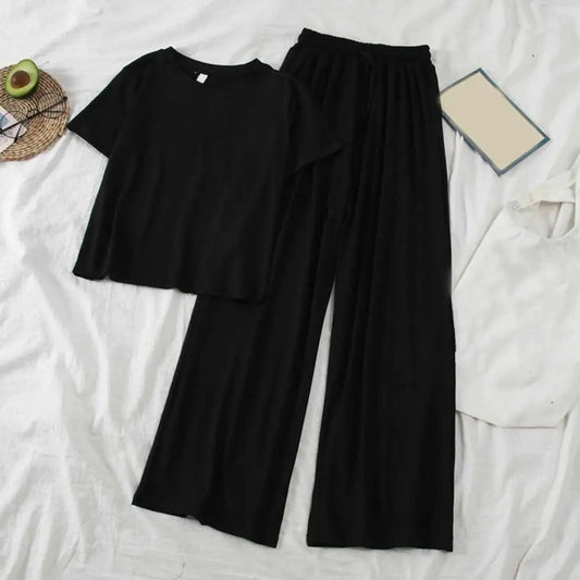 LP e pantaloni MW | con scollo rotondo