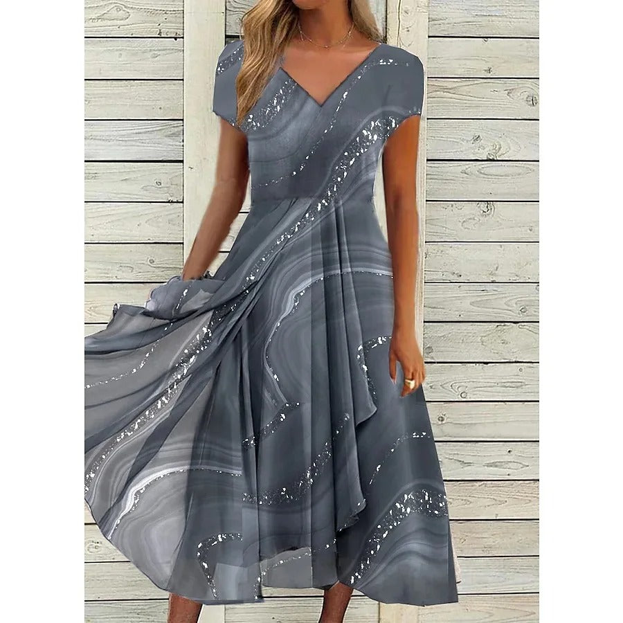 LP | Abito midi con scollo a V