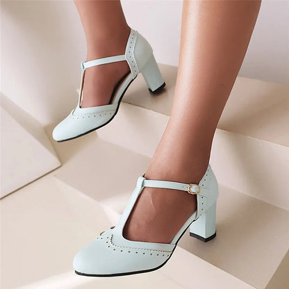 LP | Tacchi vintage con cinturino a T