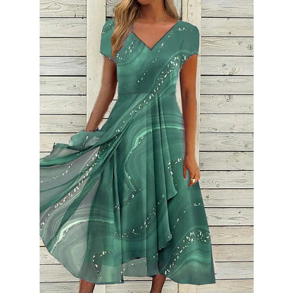 LP | Abito midi con scollo a V
