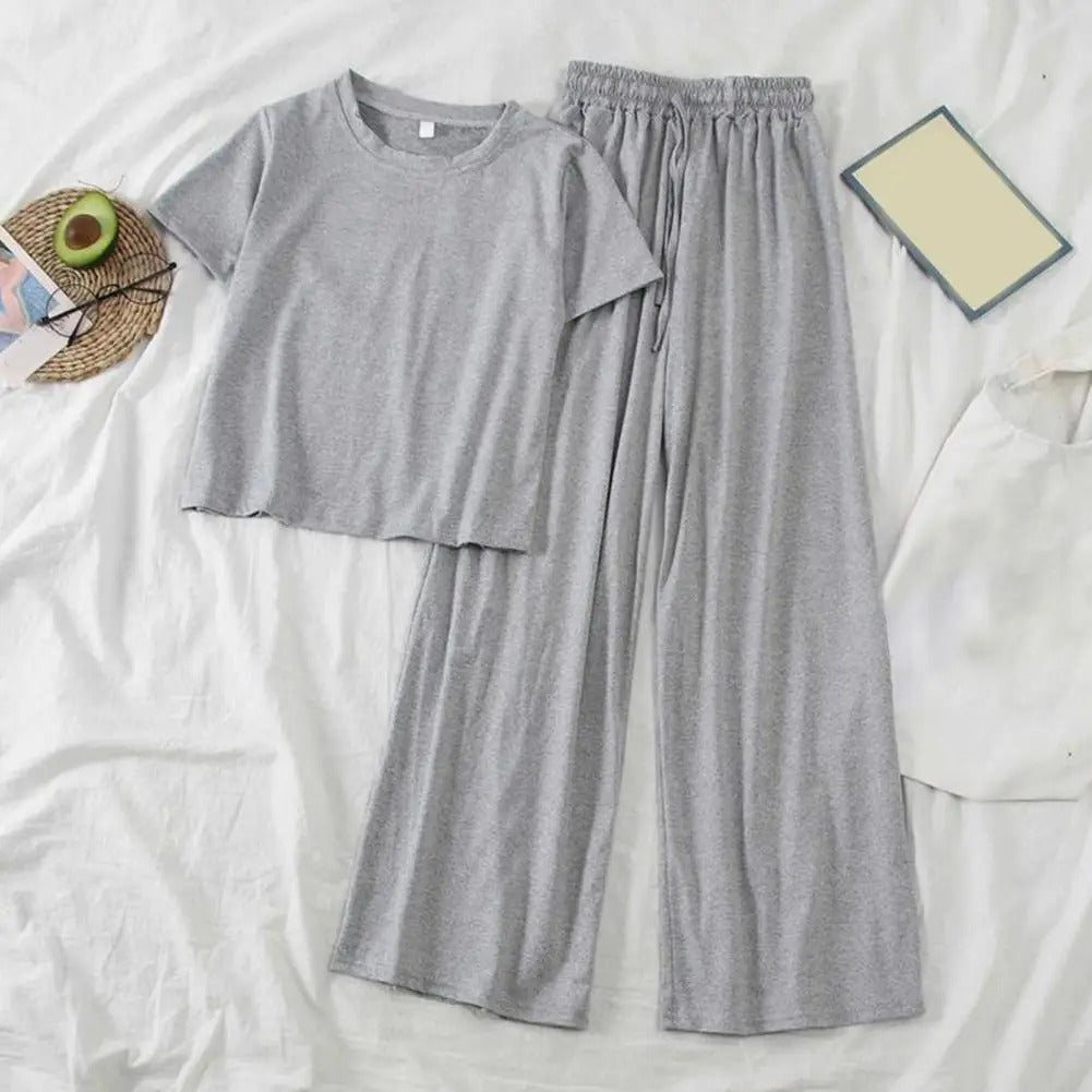 LP e pantaloni MW | con scollo rotondo