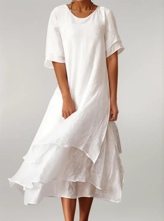 LP | Abito midi fluido con un look a strati