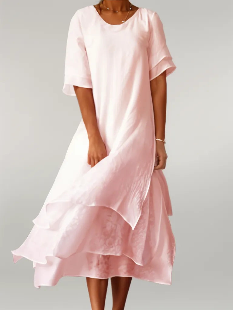 LP | Abito midi fluido con un look a strati