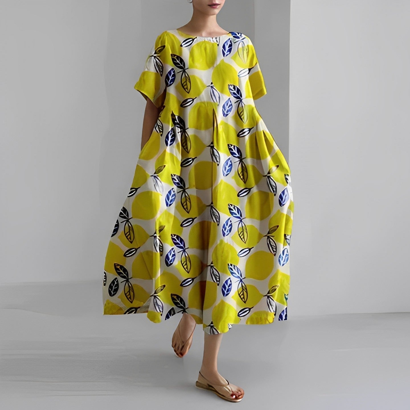 LP | Maxi abito estivo in stile boho con motivo floreale per le donne
