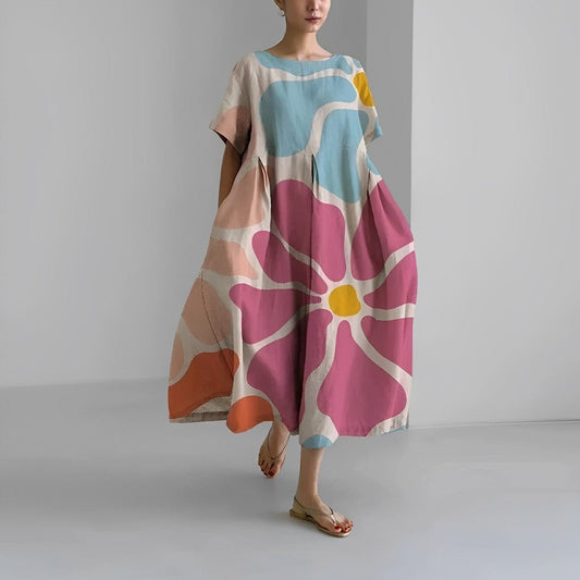 LP | Maxi abito estivo in stile boho con motivo floreale per le donne