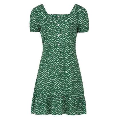 LP | Vestito da donna Boho floreale con volant corto Mini abito