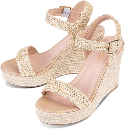 LP | | Sandali con plateau da donna