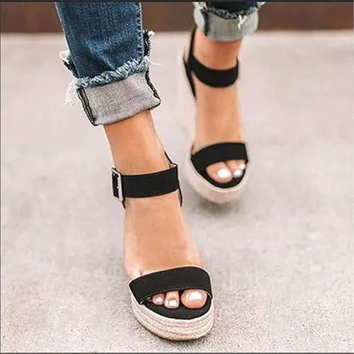 LP | | Sandali con plateau da donna