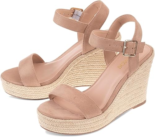LP | | Sandali con plateau da donna
