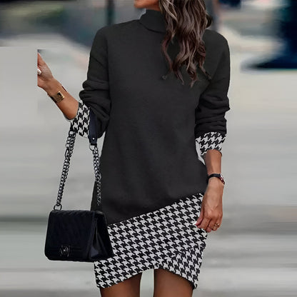 LP | Mini abito casual con collo alto