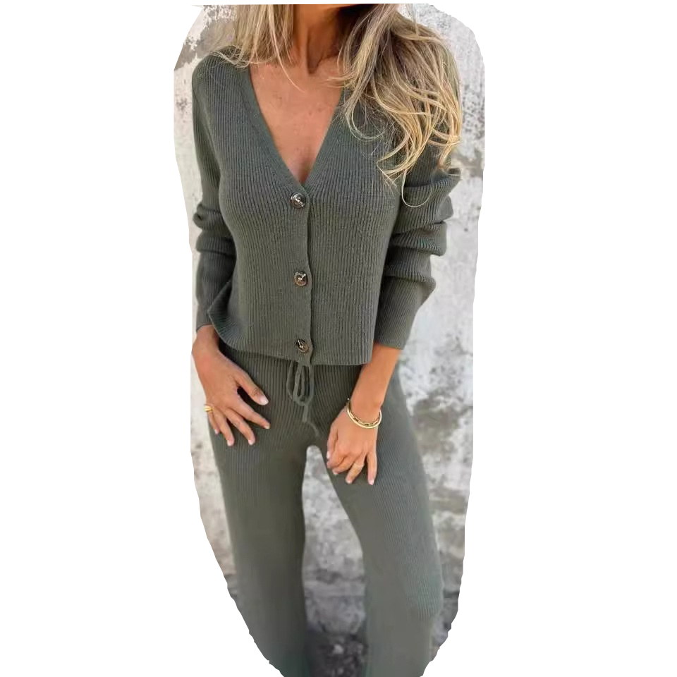 LP | Elegante set di cardigan e pantaloni da donna