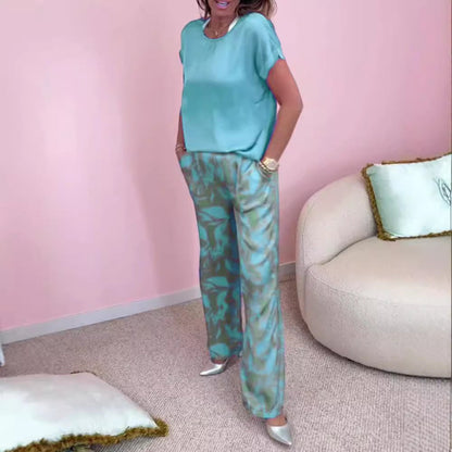 LP | Set due pezzi: top stampato e pantaloni larghi