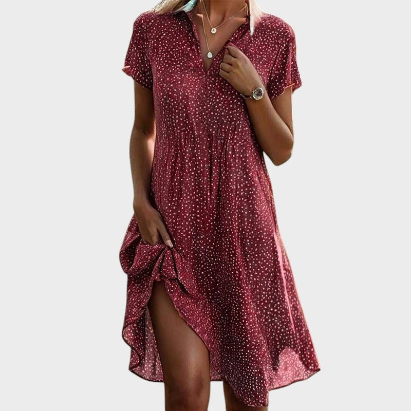 LP | Elegante e comodo abito midi a pois