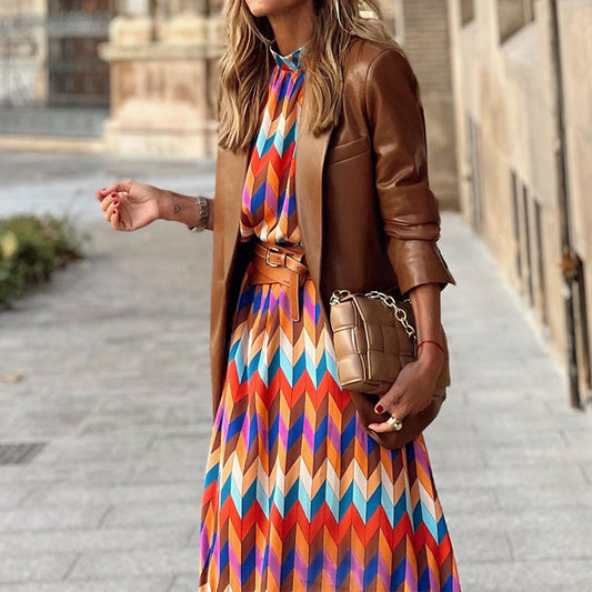 LP | Vestito midi grafico