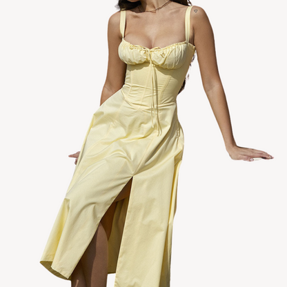 LP | Vestito midi floreale senza maniche da donna